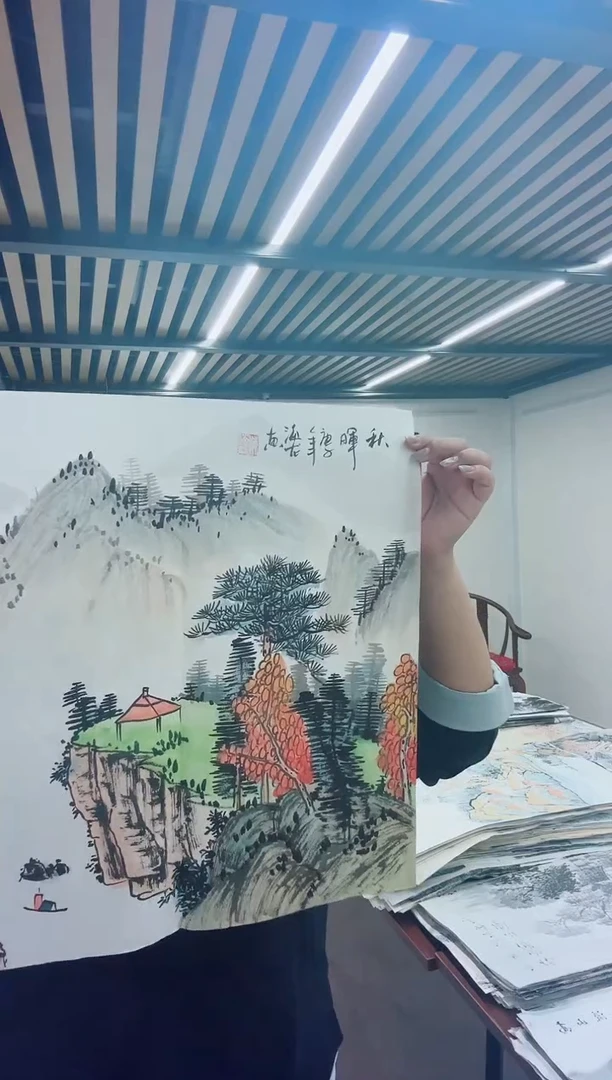 国画手写手绘国画作品
