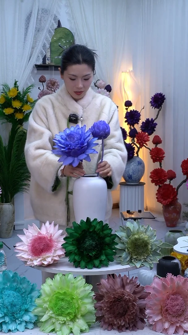 永生洋蓟紫色2头【微瑕】8702