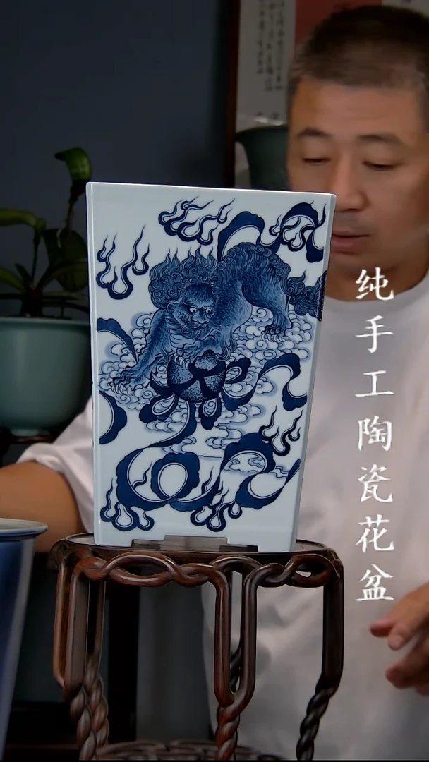 景德镇手工陶瓷花盆