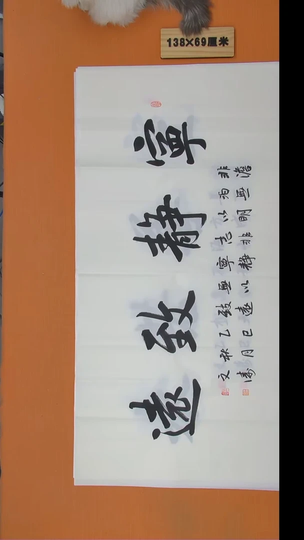 书法辛文涛老师书法 纯手写 138*69