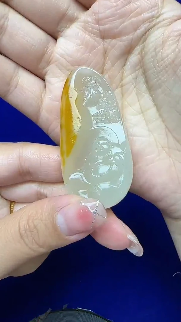 和田玉未镶嵌挂件1