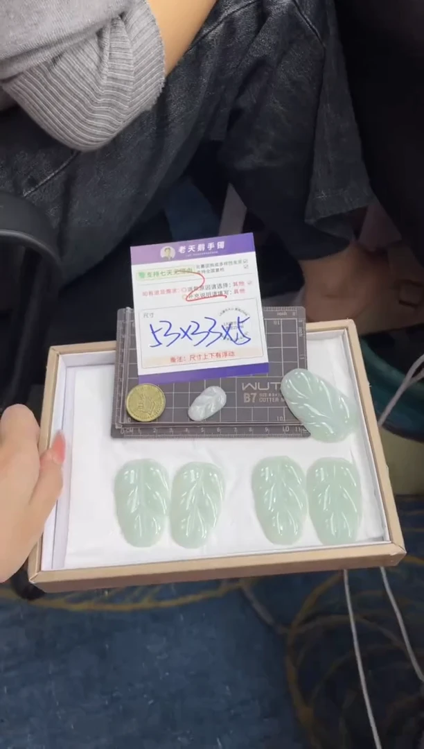 未镶嵌挂件翡翠叶子FL13/多样性发其一CP配绳