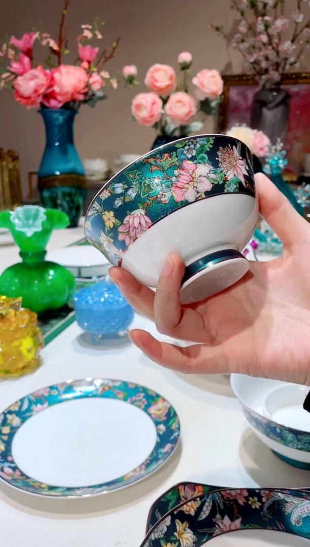 【闪购商品】琉璃手工艺品绿野仙踪  4.5寸碗6只