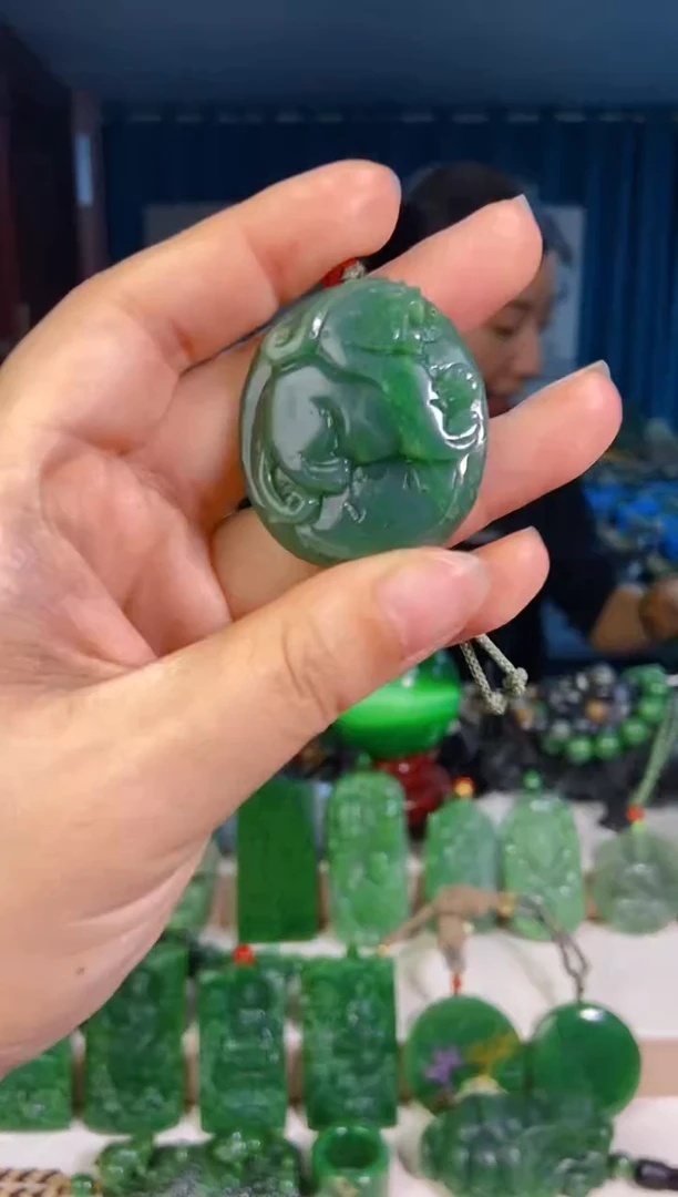 和田玉未镶嵌挂件1