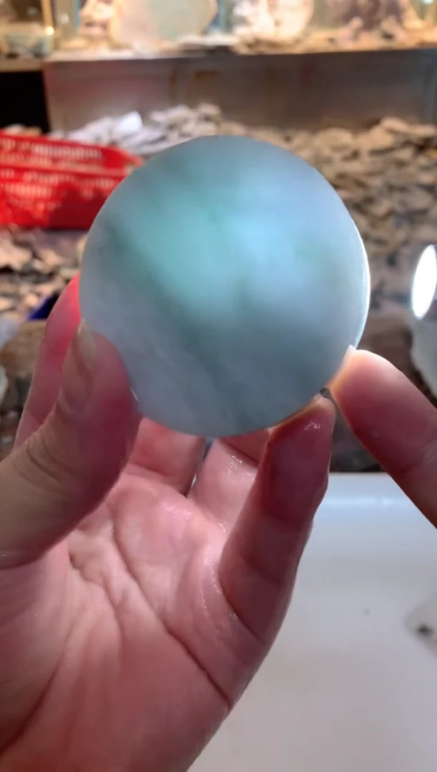 翡翠裸石0朱0翡翠珠宝436随机镯心福利款