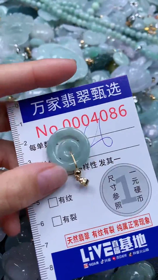 吊坠(不含链)未镶嵌翡翠4086