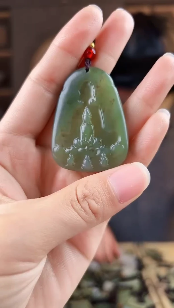 颈饰未镶嵌和田玉拍一发一，多样性发货