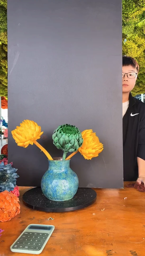 195  混色永生洋蓟3枝