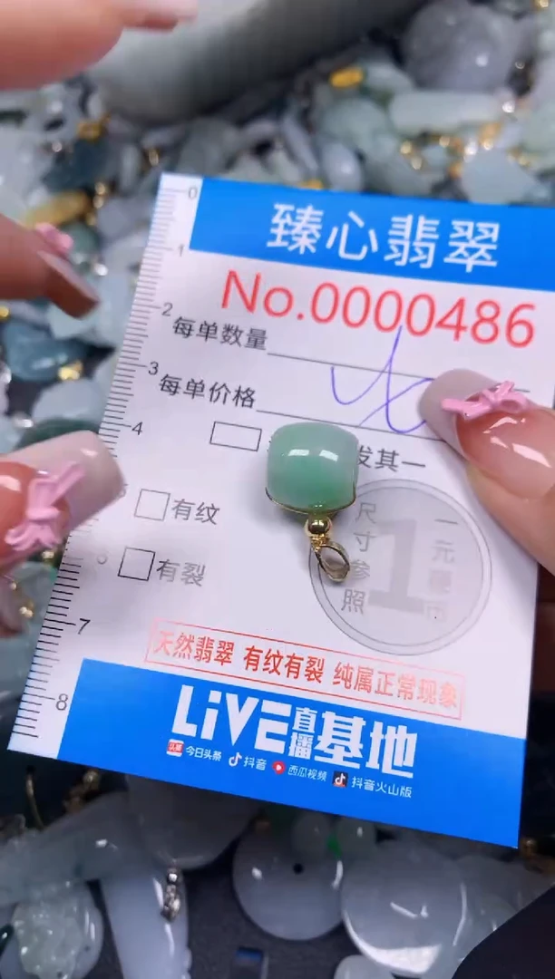 【闪购商品】翡翠颈饰未镶嵌含绳000486