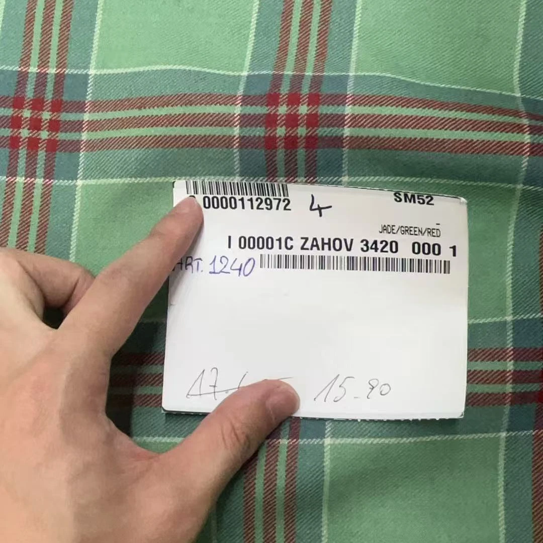 G&CC .WV 羊毛格纹服装面料 幅宽140CM 意大利进口 ZAHOV 3420