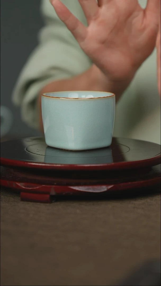 全品 天圆地方杯 带底款