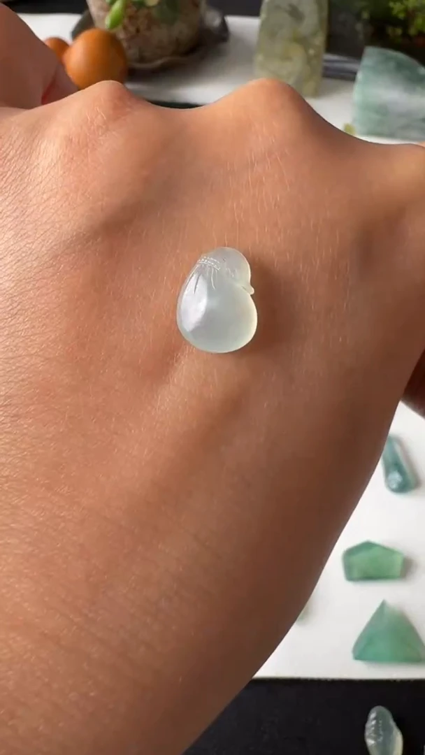 【闪购商品】定制翡翠未镶嵌钱袋子