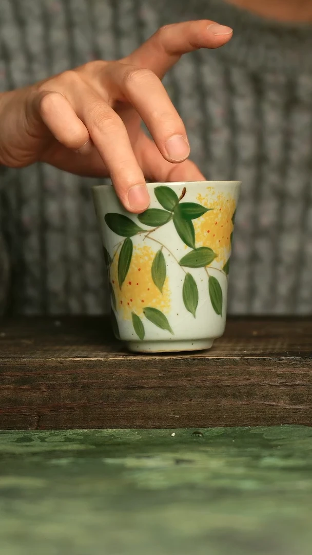 青诗集手工手绘瓷器