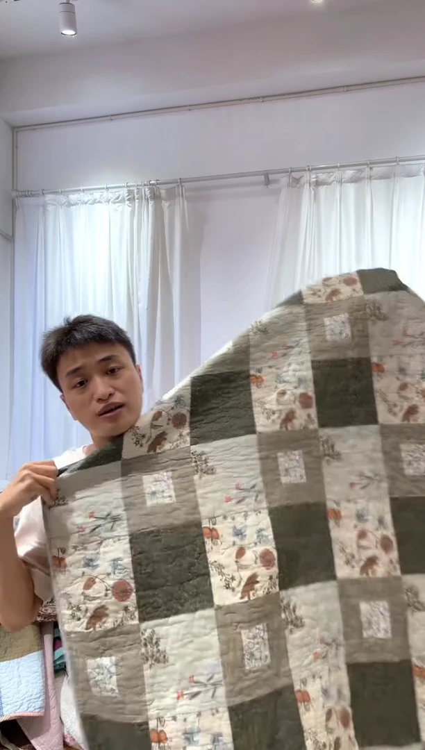 棉140*200纯棉床盖16号微瑕
