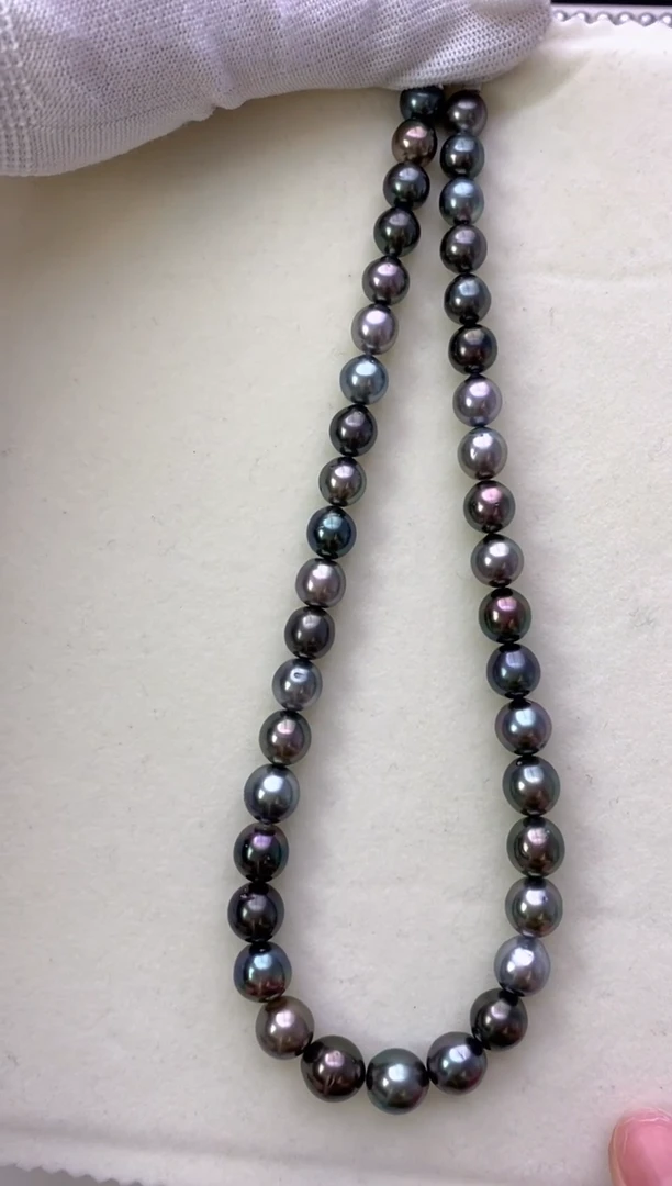 【闪购商品】海水珍珠项链未镶嵌大溪地混彩项链南漂