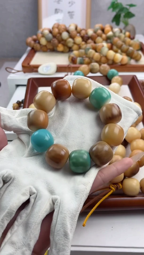 【闪购商品】菩提根/象牙果手串干磨桶珠21*22mm手串T09