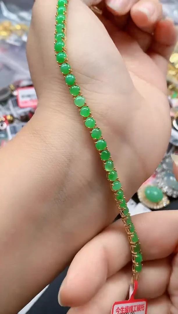 银S925镶嵌戒指翡翠天然A货缅甸翡翠