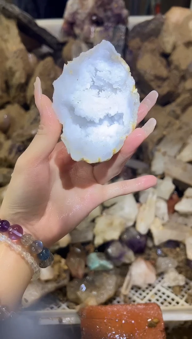 未镶嵌大型摆件（非配饰）水晶摩洛哥白水晶洞 718