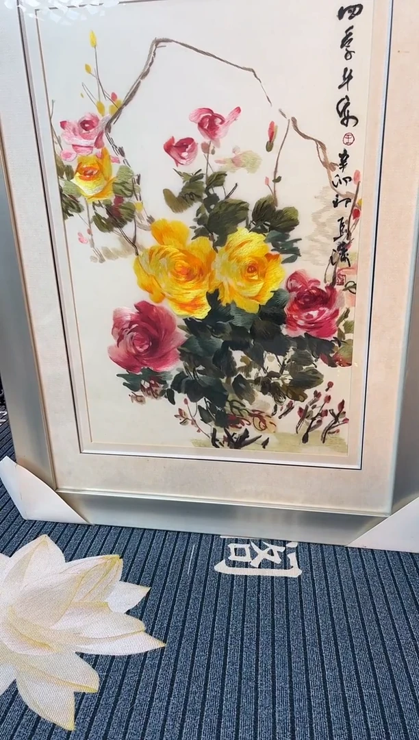 刺绣纯手工刺绣摆件