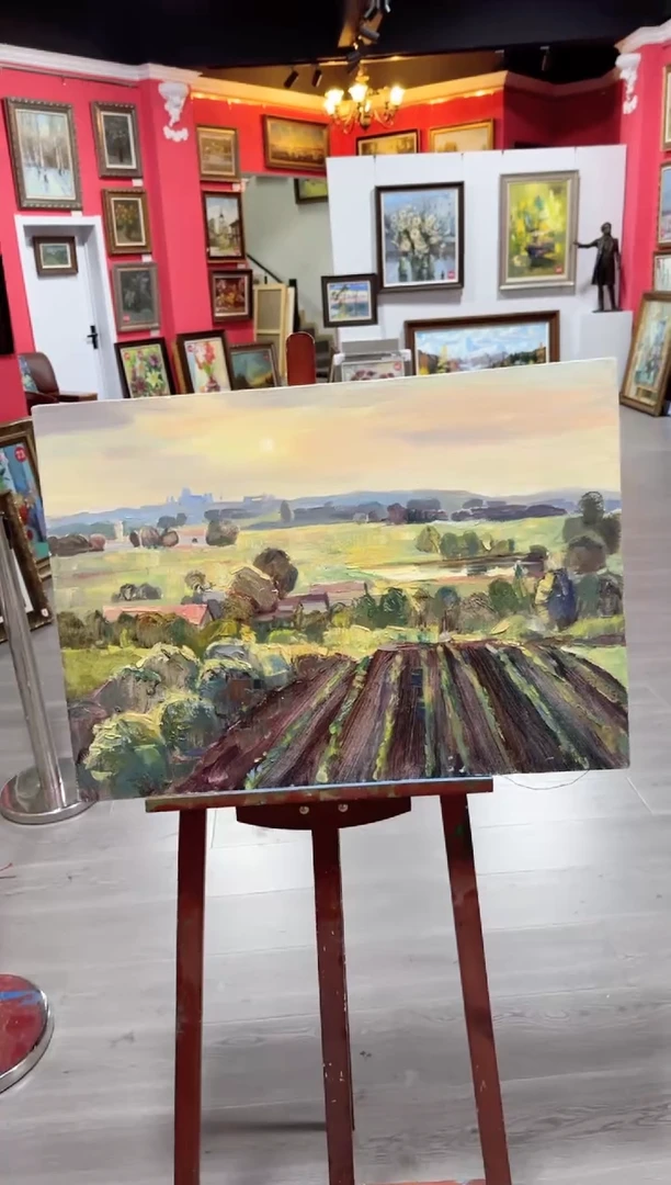 俄罗斯手绘油画作品《 夜色 》50*70