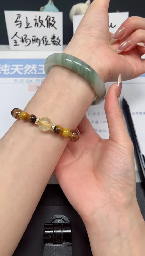 【闪购商品】石英质玉手镯未镶嵌K78-58