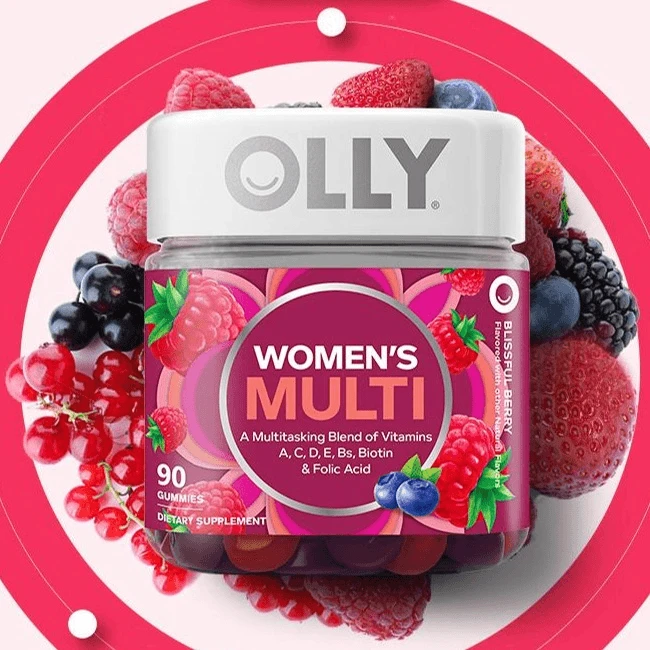 OLLY女性复合维生素C叶酸生物素软糖女维男维90粒