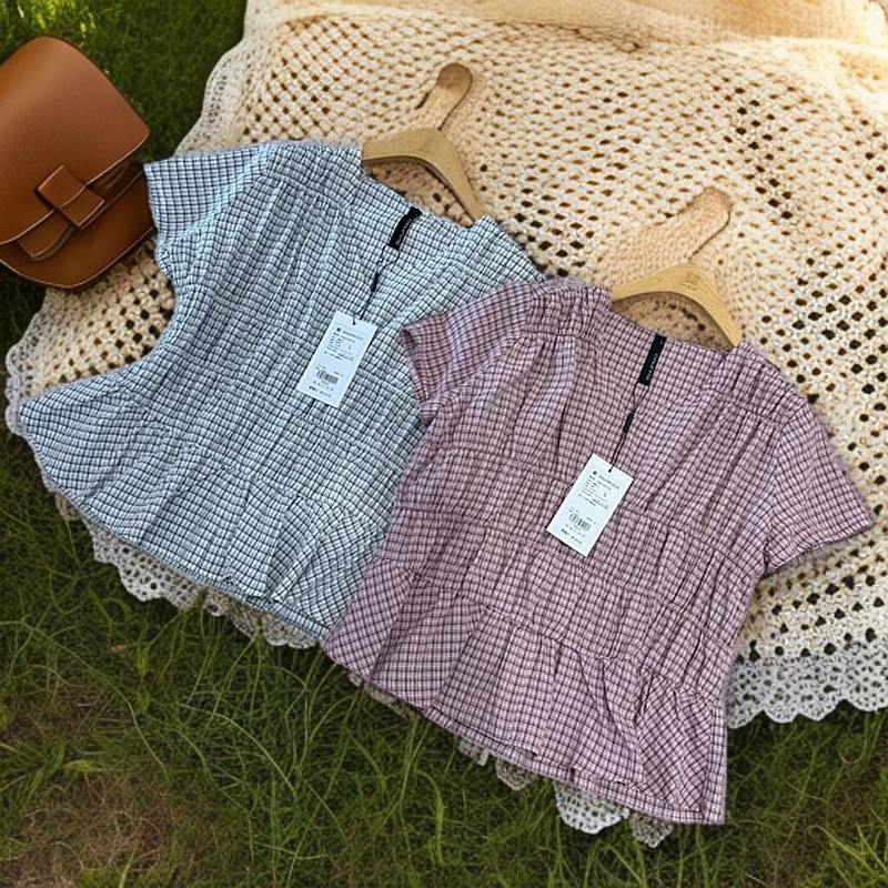 水淼2025夏季新款0719-时尚洋气 格套头衫