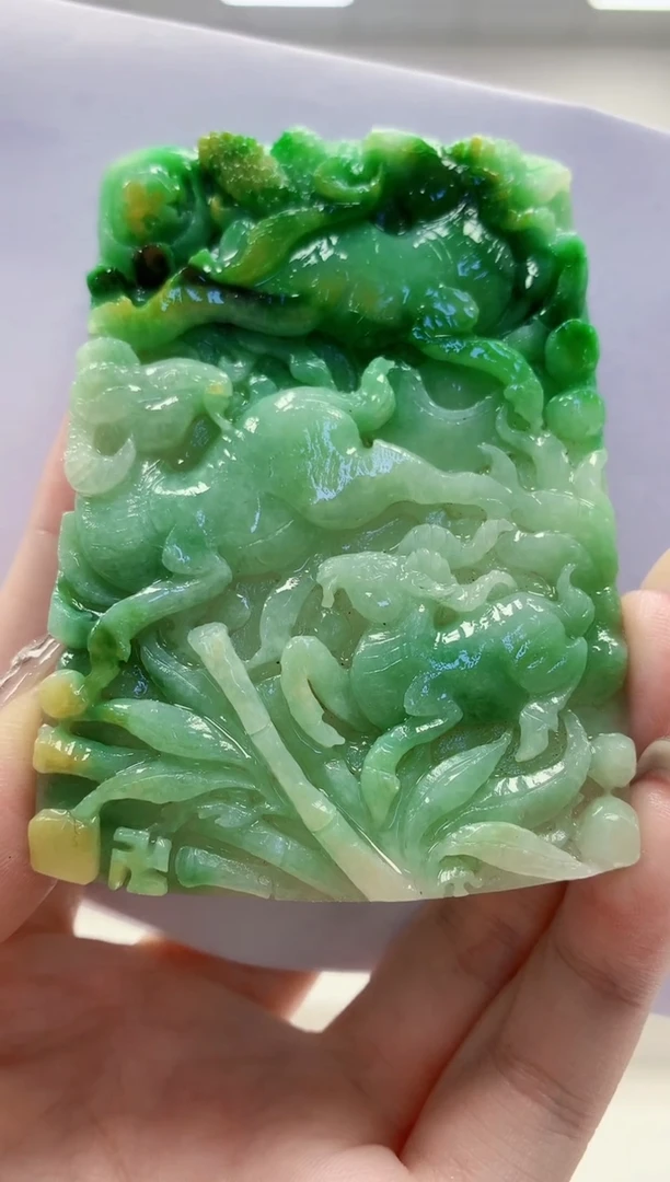 未镶嵌定制翡翠4829jw-毛货挂件81