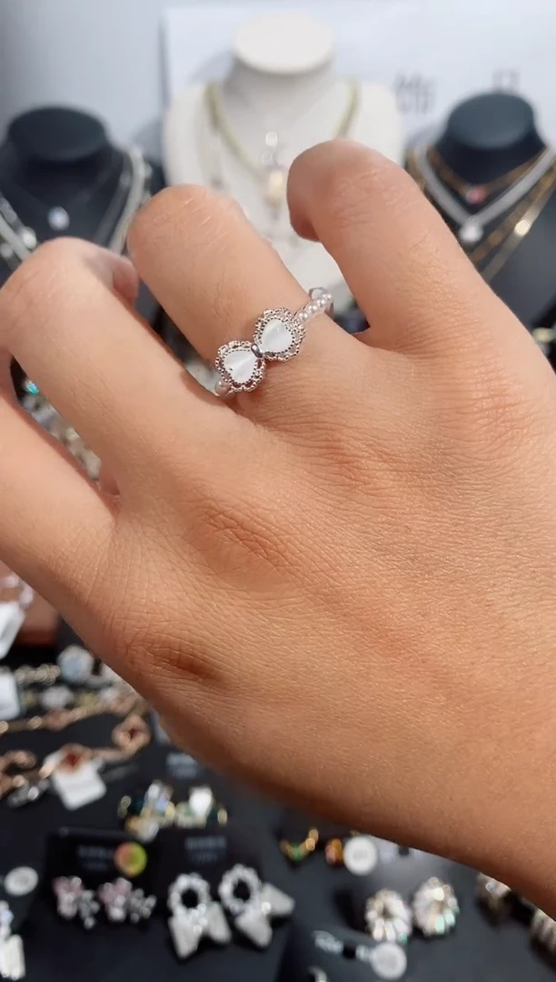 铜合金无925银戒指7562