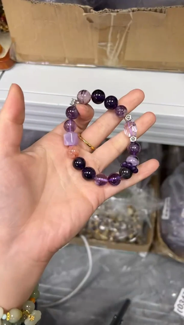 【闪购商品】水晶手链未镶嵌九紫离火多宝水晶手串[0247]