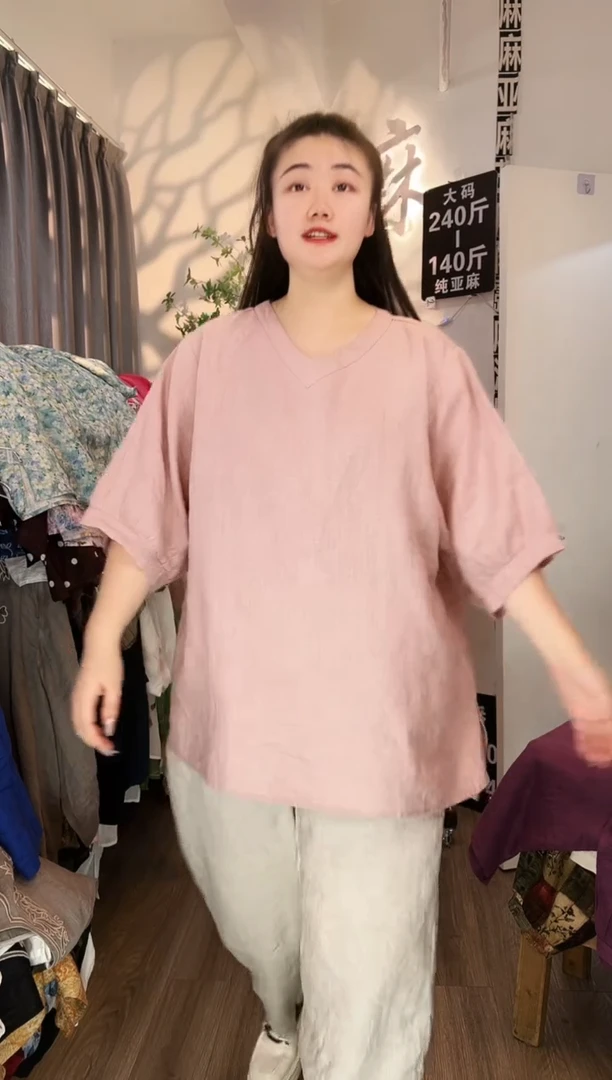 亚麻汉麻苎麻大码女装。