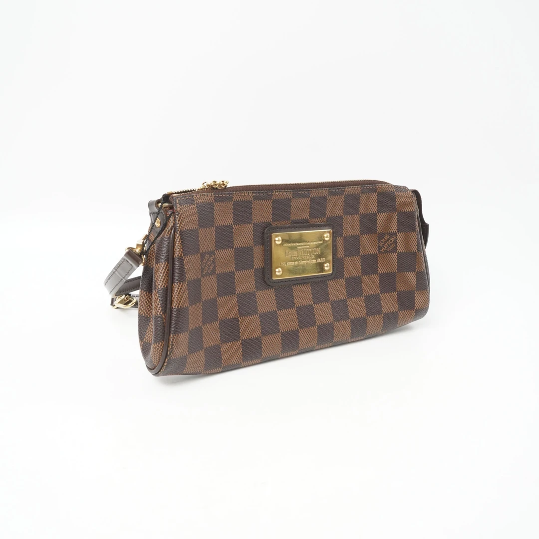 95新 LouisVuitton/路易威登 eva单肩包棕棋盘格/双肩带DS018322