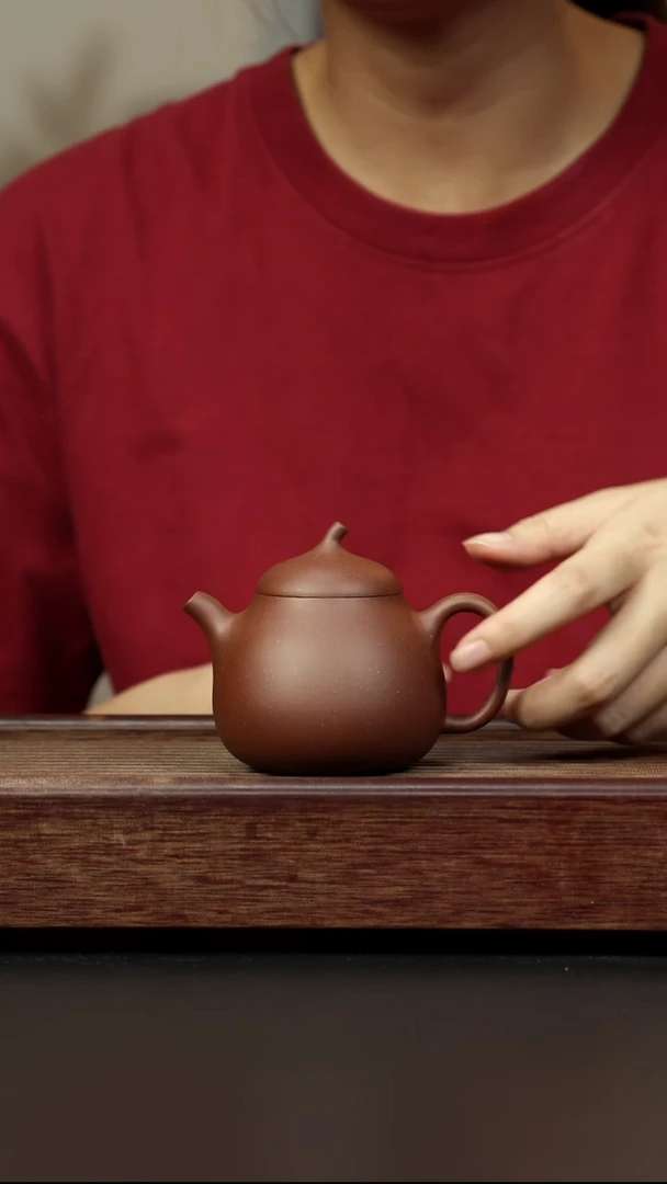 紫砂茶壶底槽清 高茄瓜全手