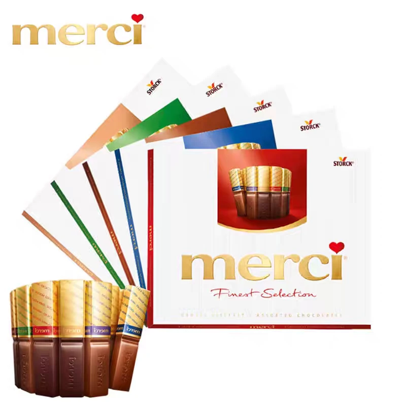【到期25年9月30】Merci蜜思巧克力条缤纷装250g*2