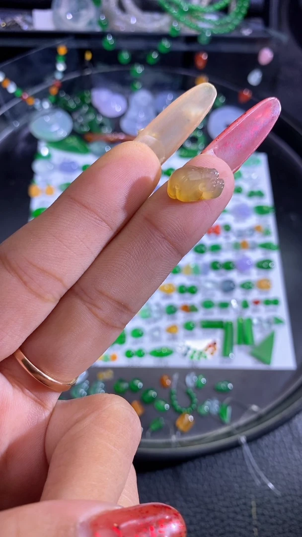 未镶嵌挂件翡翠金蟾