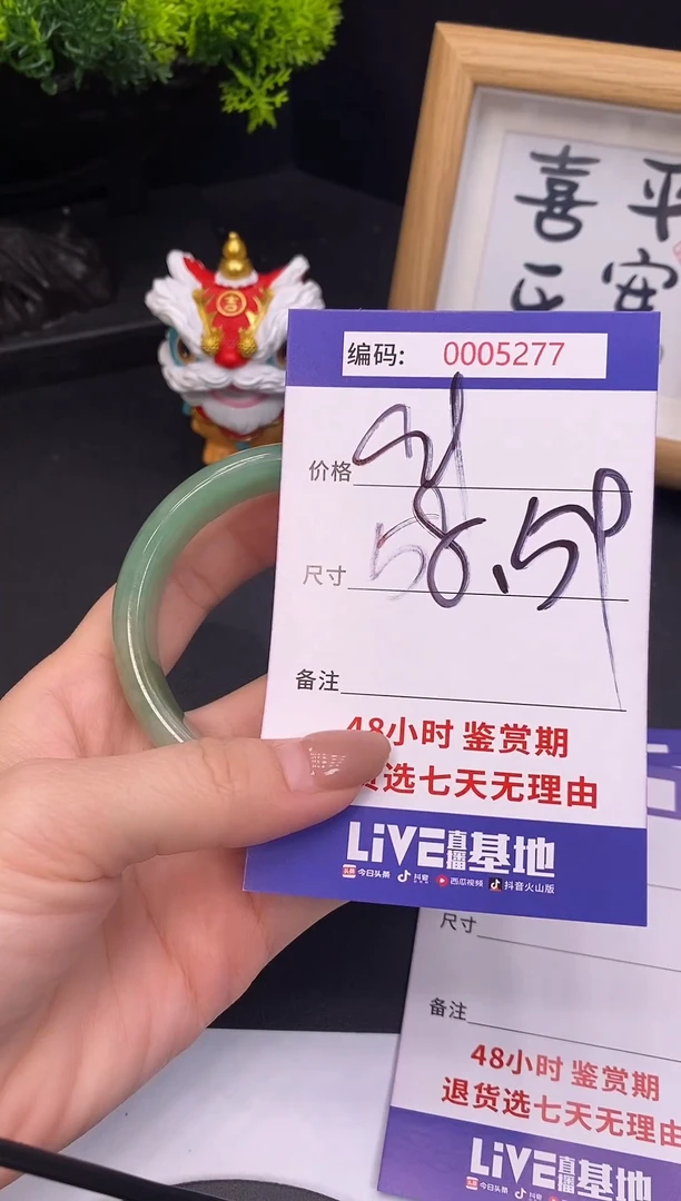 未镶嵌手镯翡翠0005277