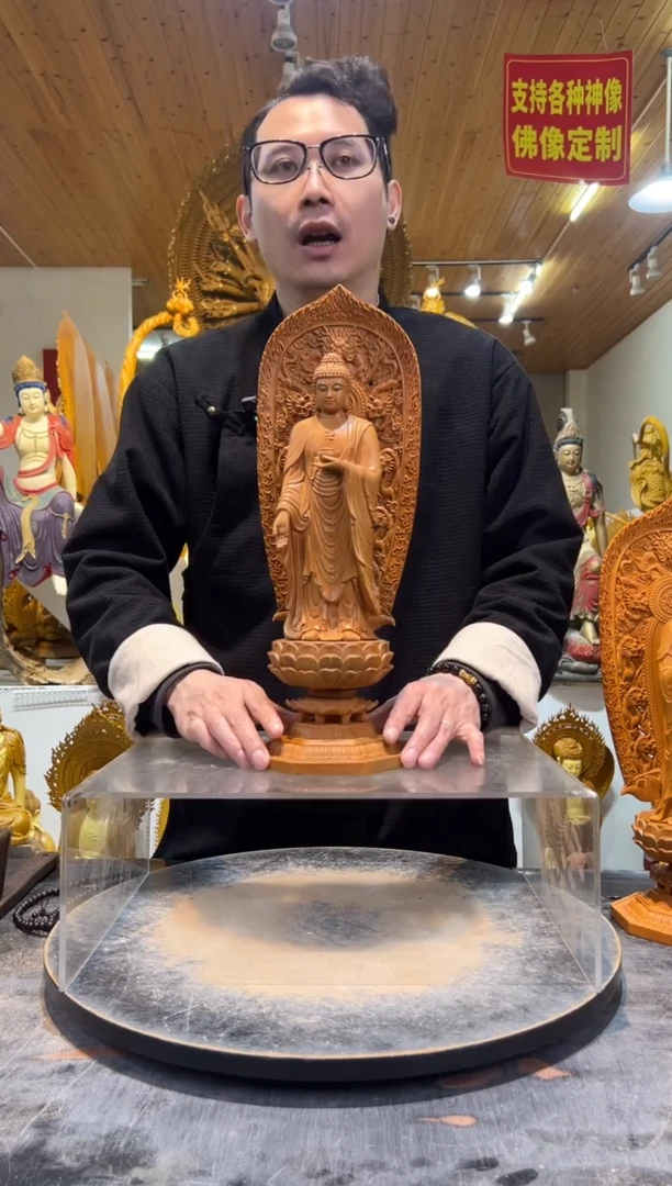 香樟木如来宝象43cm