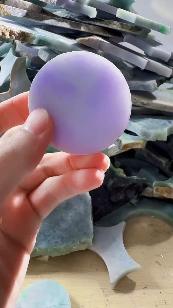 翡翠裸石缅甸翡翠A货文95