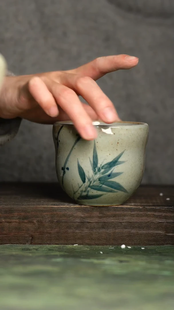 【闪购商品】杯青诗手工手绘瓷器