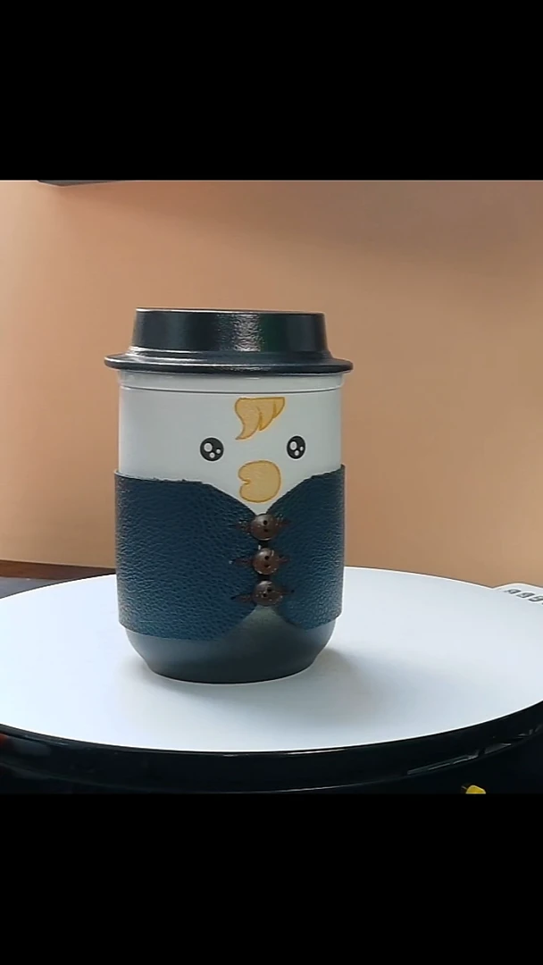 一味*萌宠系列茶水分离杯*绅士款