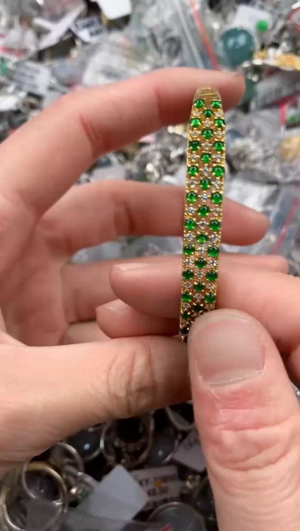 银S925镶嵌戒指翡翠888   7