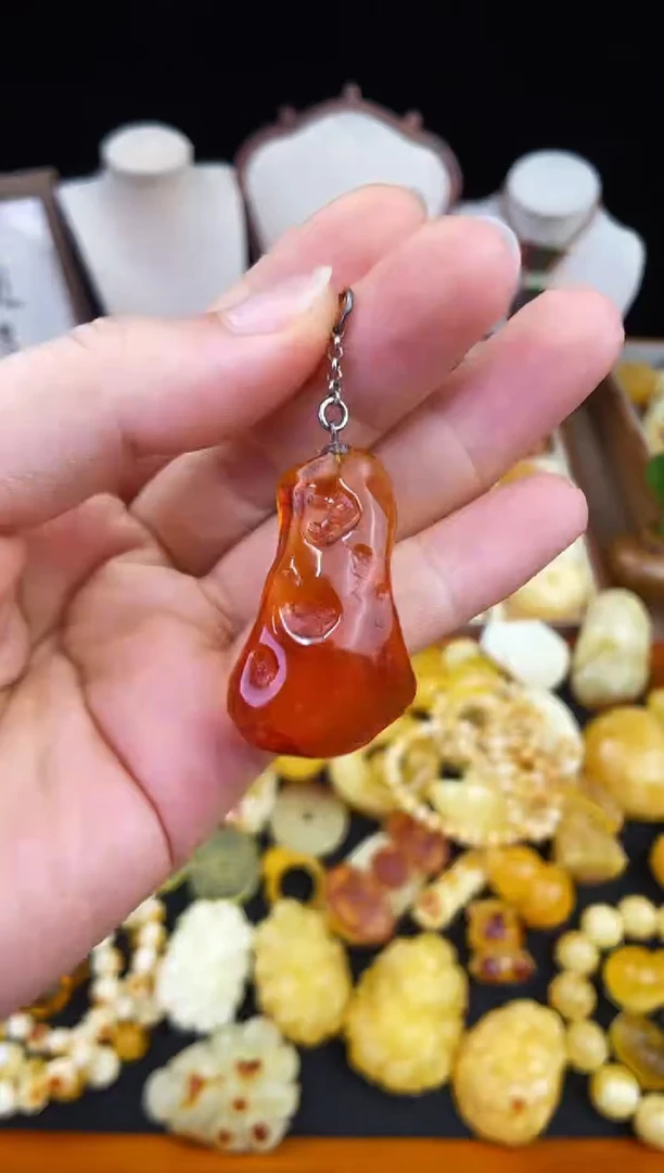 琥珀未镶嵌珠宝奇石柒月