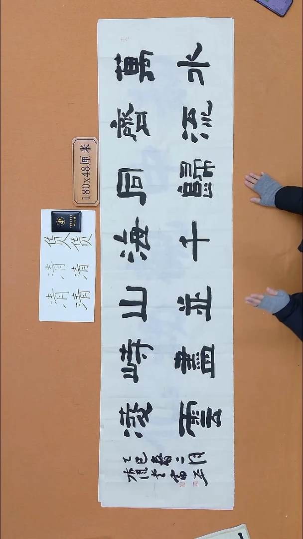 书法雷平 内蒙古理s  兰亭书家届展 48*180 八平尺