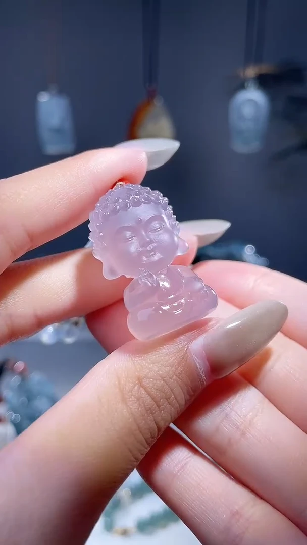 未镶嵌颈饰玛瑙/玉髓宝宝佛