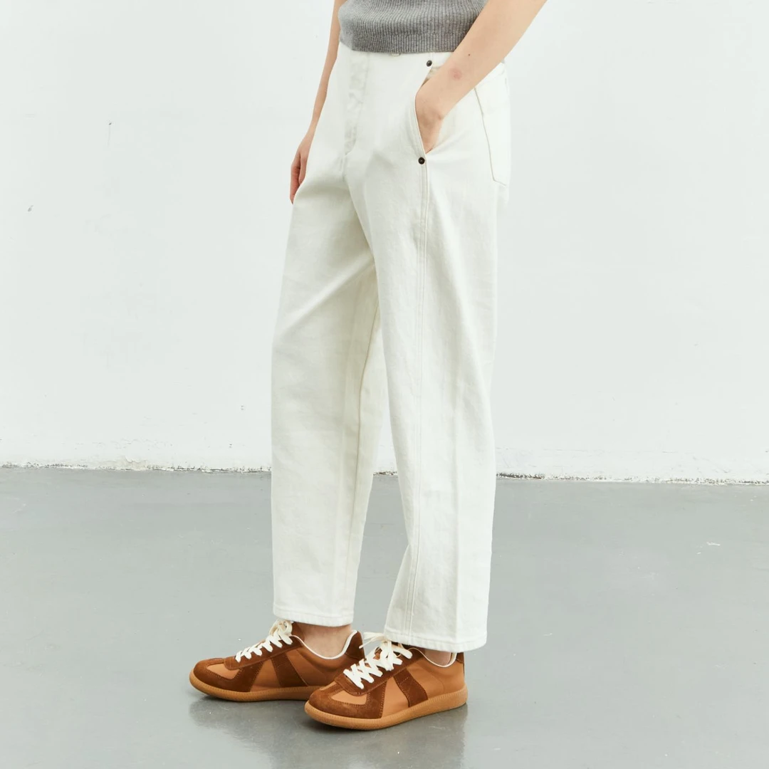 【土耳其白牛】九分萝卜裤休闲老钱风松弛感牛仔裤7491