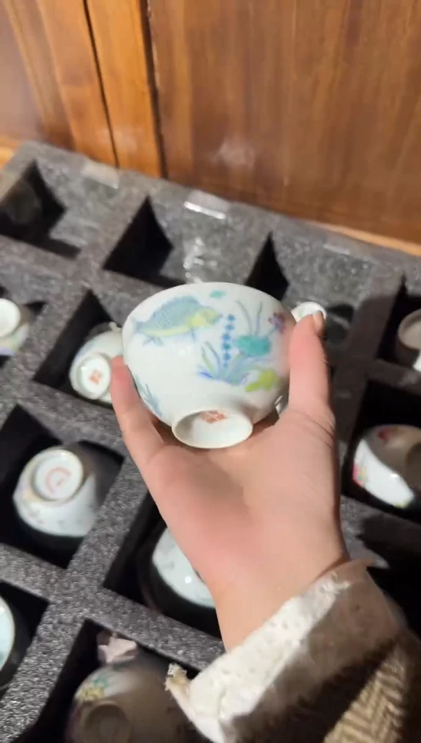 瓷片景德镇瓷器茶器茶杯