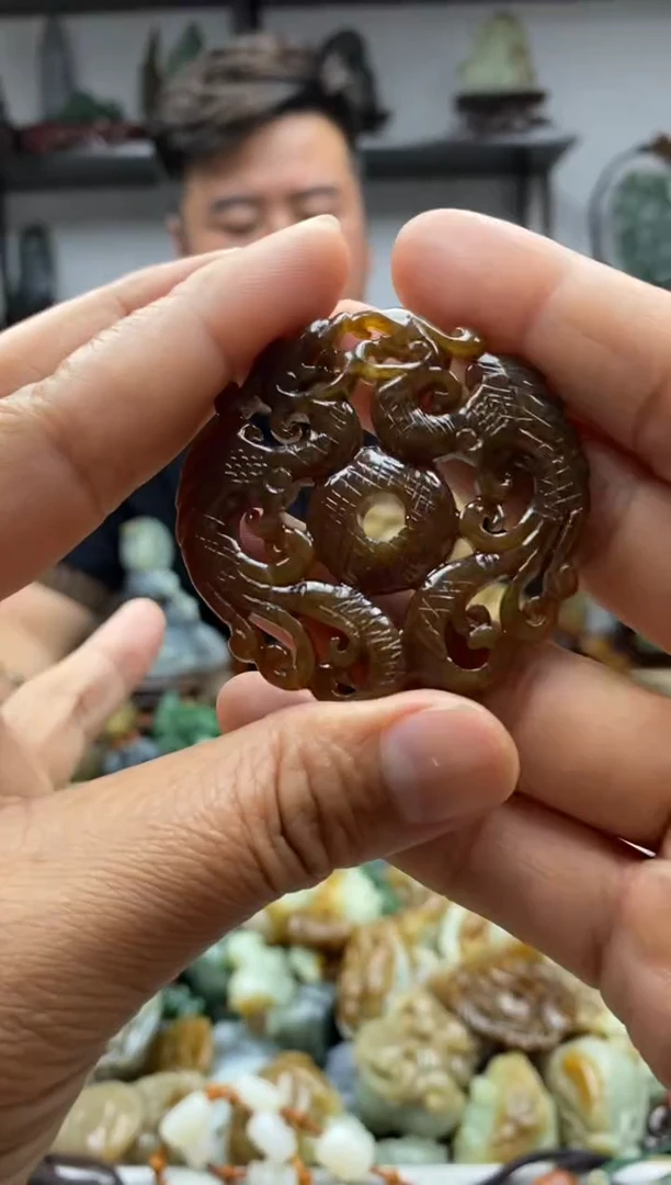 和田玉未镶嵌把件1