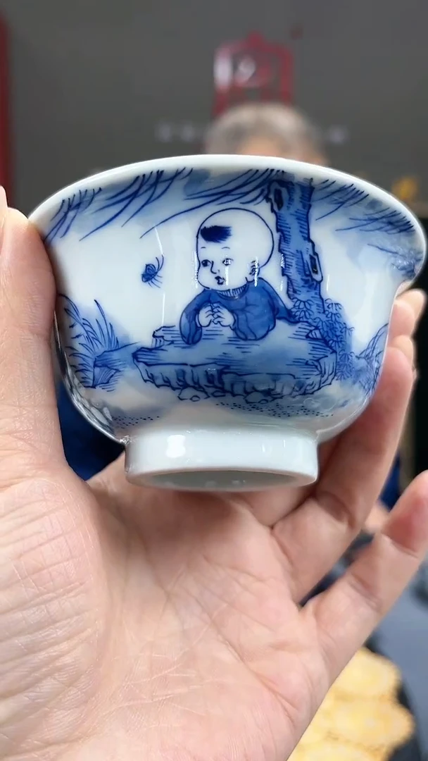 【闪购商品】官窑瓷画院246官窑瓷画院童子压手