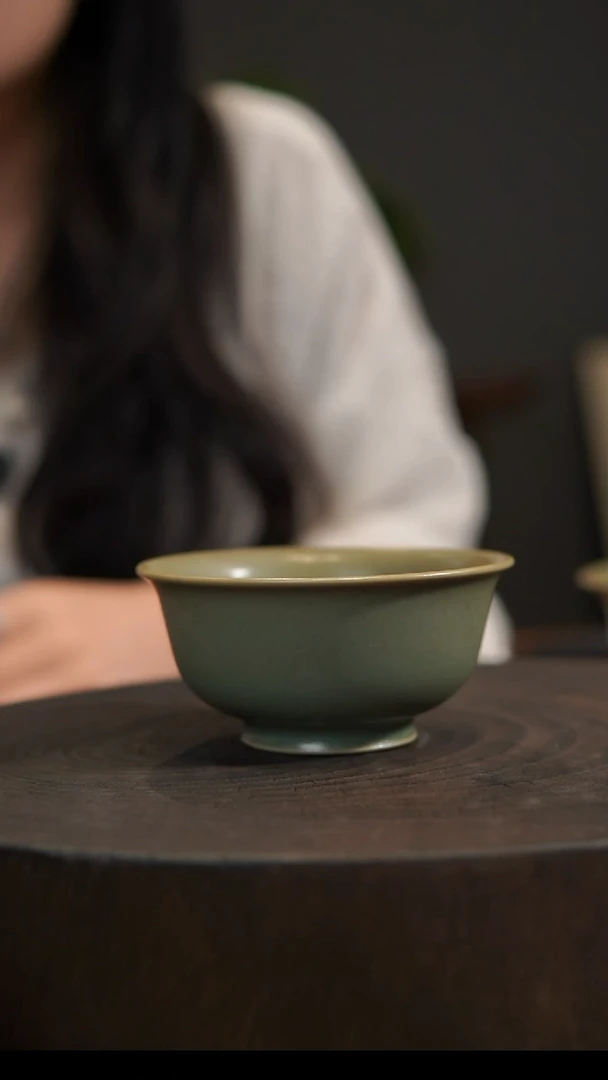 杯子压手杯 汝州原产地  原矿老釉