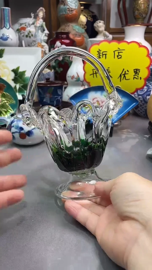 瓷片琉璃提梁钵一一